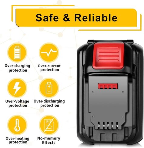DSANKE DCB612 12.0Ah 20V/60V/120V MAX بطارية ليثيوم بديلة لديوالت DCB606 DCB612 DCB606-2 DCB609 DCB609-2 DCB204 DCB206 20V/60V/120V MAX أدوات كهربائية لاسلكية in Kuwait