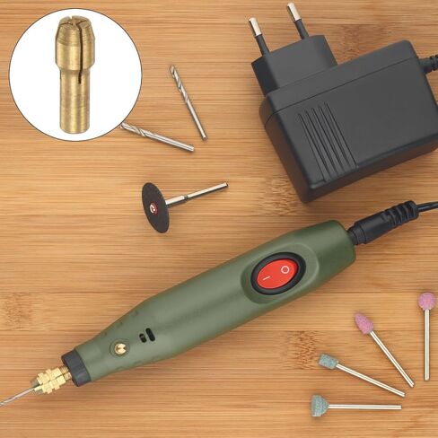 15pcs Brass Collet 0.5mm Brass Drill Chucks Mini Electric Grinder Quick Change Drill Chuck Bit Sets for Rotary Tools, 4.3mm Shank Diameter in Kuwait