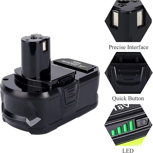 LALAFO 18V 6.0Ah P108 Battery Replacement for Ryobi ONE Plus 18Volt Lithium-Ion Batteries P102 P103 P104 P105 P107 P108 P109 Compatible with Ryobi One+ Battery Cordless Power Tools in Kuwait