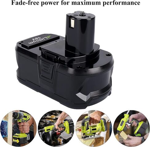 LALAFO 18V 6.0Ah P108 Battery Replacement for Ryobi ONE Plus 18Volt Lithium-Ion Batteries P102 P103 P104 P105 P107 P108 P109 Compatible with Ryobi One+ Battery Cordless Power Tools in Kuwait