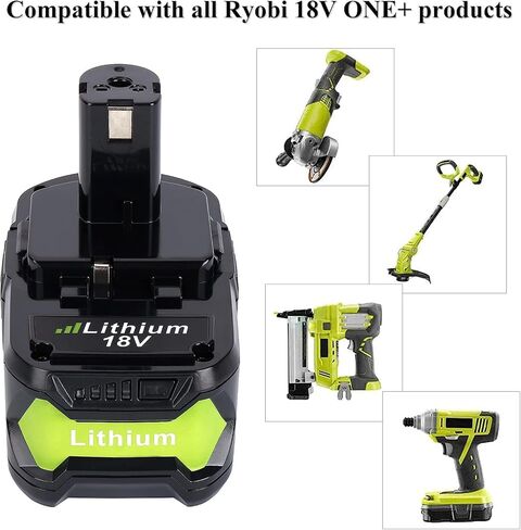 LALAFO 18V 6.0Ah P108 Battery Replacement for Ryobi ONE Plus 18Volt Lithium-Ion Batteries P102 P103 P104 P105 P107 P108 P109 Compatible with Ryobi One+ Battery Cordless Power Tools in Kuwait