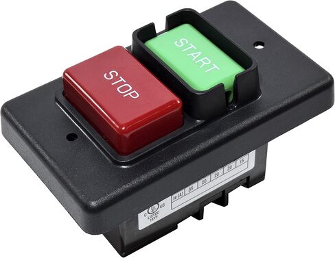 مفتاح تشغيل/إيقاف HQRP متوافق مع جيت 994542 يناسب طاولة منشار راوتر طاولة حفر بالضغط منضدة، طاحونة منشار 110/220 فولت [UL مدرجة] in Saudi Arabia
