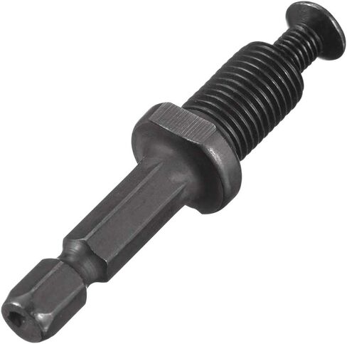 uxcell 3/8"-24UNF Drill Chuck Adapter, Keyless Drill Chuck Adapter Hex Shank for Impact Driver in Saudi Arabia