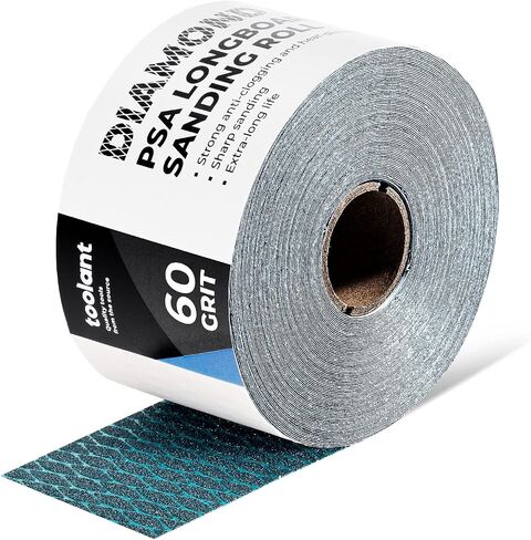 toolant Diamond Shape 60 Grit Sandpaper Roll, 2-3/4" Wide 10 Yard Longboard Self Adhesive PSA Stickyback Sand Paper for Woodworking, Metal, Plastic, Automotive, Sanding Blocks in Saudi Arabia
