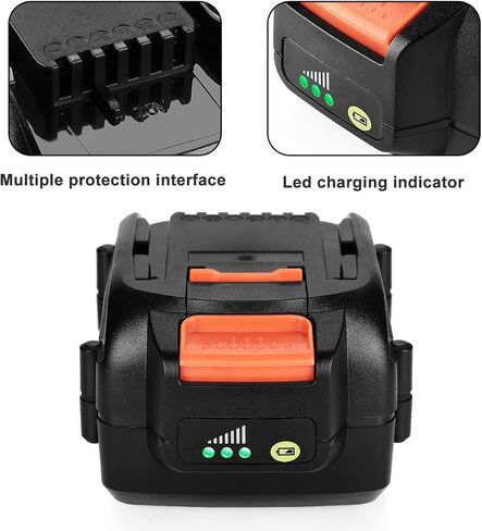 AYTXTG 2 حزمة 6.5Ah استبدال بطارية ليثيوم Worx 20V، متوافقة مع بطارية Worx 20V WA3578 WA3575 WA3520 WA3525 WG151s WG155s WG251s WG255s WG540s WG545s WG890 WG891 أدوات كهربائية لاسلكية in Saudi Arabia
