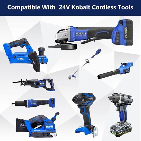 DTK 24V 6Ah Replacement for Kobalt 24V Battery Max KB624-03 KB524-03 KB424-03 KB224-03 KB124-03 Lithium Ion Cordless Tools High Capacity Battery 2 Packs in Saudi Arabia