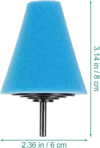 IMIKEYA مجموعة تلميع السيارات: 6 قطع من أدوات تلميع السيارة وتلميعها للثقب تلميع الإسفنج وسادة التلميع الإسفنجية أدوات تلميع الإسفنج لعجلات السيارة محور العناية المعدنية in Kuwait