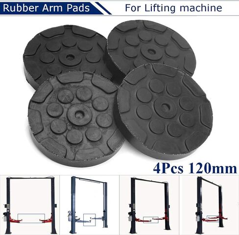 4Pcs Universal Round Rubber Arm Pads for Car Auto Jacking Lift Dia 120mm Thick 25mm Car Auto Truck Hoist in Saudi Arabia