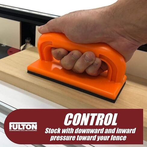Safety Push Block 2 Pack, Safety Orange Color for High Visibility Ideal for Use On Router Tables, Jointers, Shapers and Band Saws in Saudi Arabia