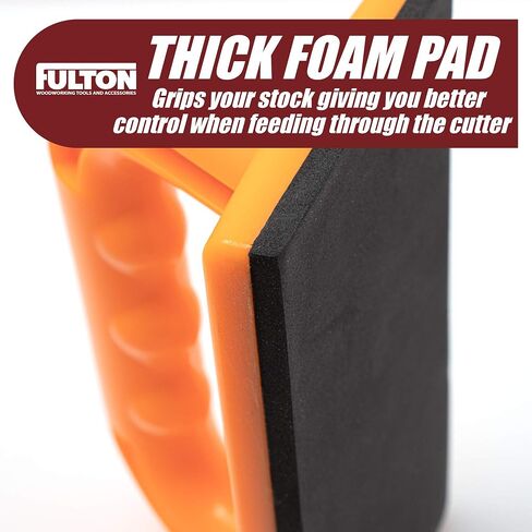 Safety Push Block 2 Pack, Safety Orange Color for High Visibility Ideal for Use On Router Tables, Jointers, Shapers and Band Saws in Saudi Arabia