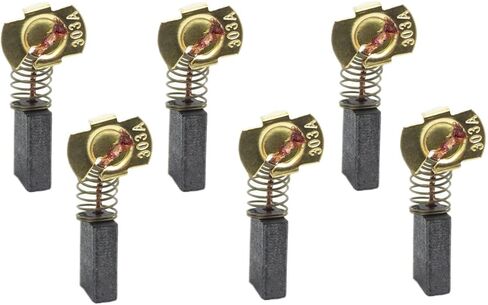 6 قطع من فرش الكربون المتينة CB303، CB-303 المتوافقة مع جهاز إرسال ماكيتا وجهاز التوجيه والمنشار الدائري والمزيد، تحل محل CB303,194996-6 و191963-2 in Kuwait