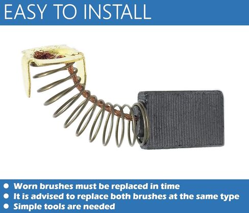 6 قطع من فرش الكربون المتينة CB303، CB-303 المتوافقة مع جهاز إرسال ماكيتا وجهاز التوجيه والمنشار الدائري والمزيد، تحل محل CB303,194996-6 و191963-2 in Kuwait