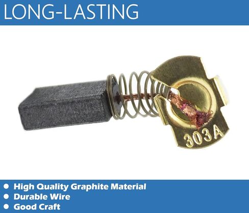 6 قطع من فرش الكربون المتينة CB303، CB-303 المتوافقة مع جهاز إرسال ماكيتا وجهاز التوجيه والمنشار الدائري والمزيد، تحل محل CB303,194996-6 و191963-2 in Kuwait