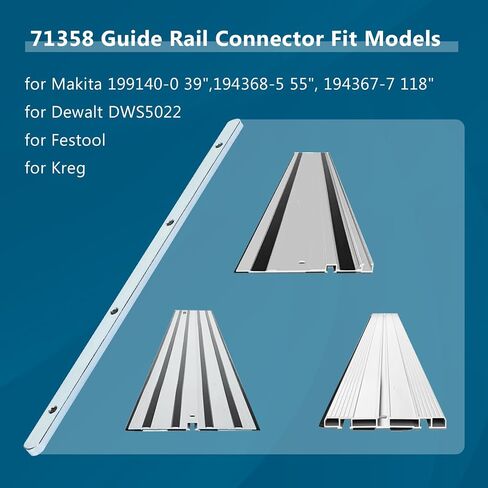Ximoon Track Saw Guide Rail Connector Kit Replacement for Makita Track Saw Long Cuts Compatible with Kreg Track Saw Guide Fit for Festool and More Brand Cutting System Tracks 71358 in Kuwait