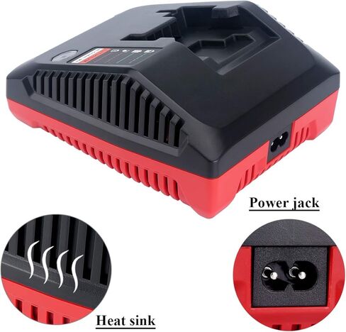 شاحن بطارية Epowon 18 فولت متعدد الكيمياء متوافق مع كابل Porter PCXMVC Lithium Ion & NiCad NiMh Slide PC18B PC18B-2 PC18BL PC18BLX PCC489N بطارية أداة الطاقة اللاسلكية in Kuwait