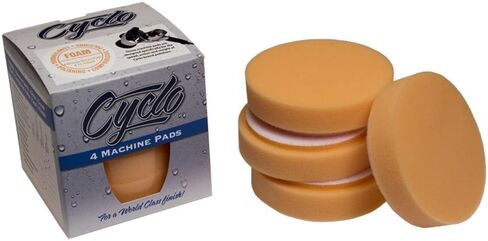 وسادة تلميع إسفنجية برتقالية اللون من سيكلو (72-145x4-4PK) مع حلقة (عبوة من 4) in Kuwait