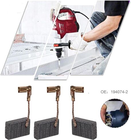 4 Pairs of CB325 Angle Grinder Carbon Brushes 194074-2 With Auto Cut Off 5x11x15-17mm Compatible With Makita 9553NB 9554NB 9555NB 9556NB 9557NB in Saudi Arabia