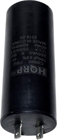 HQRP 100uf 250VAC CBB60 Run Capacitor Compatible with Campbell Hausfeld HU000800AV Air Compressor UL Listed in Saudi Arabia