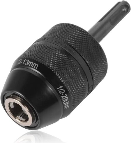 Mesee 2-13MM Keyless Drill Chuck with SDS Plus Adaptor, Professional Heavy Duty 1/2-20UNF Mount Quick Change Self-tighten Drill Chuck Adapter Converter Rotary Hammer Conversion Tool in Saudi Arabia