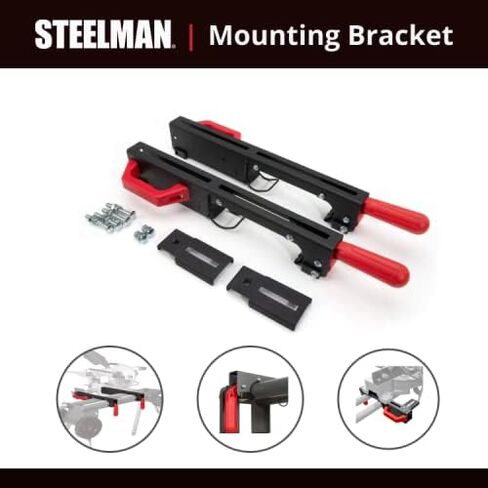 مجموعة أدوات التثبيت الكهربائية والملحقات من Steelman - قم بإرفاق مناشير ميتري وشريط ومناشير إضافية ومطاحن مقاعد وأجهزة توجيه وأدوات كهربائية أخرى بحامل منشار ميتري in Kuwait