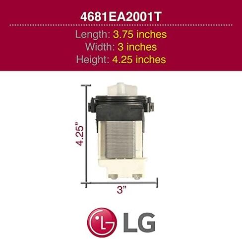 LG 4681EA2001T Genuine OEM Drain Pump Assembly for LG Washing Machines in Saudi Arabia