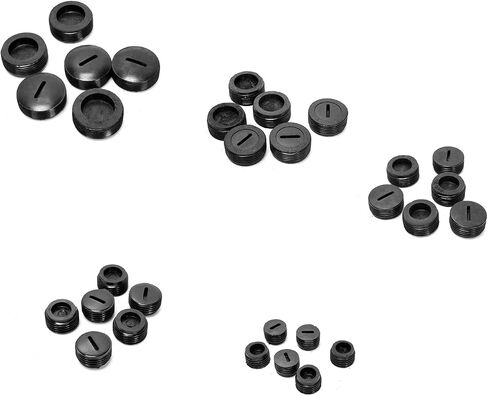 60Pcs Universal Carbon Brush Cover Plastic External Thread Diameter 9.8mm-19.8mm Caps Set for Electric Power Tool Parts in Kuwait