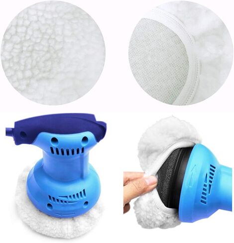 KingBra Car Polisher Pad Bonnet (5 to 6 Inch), 5Pcs Wool Polishing Bonnet Orbital Buffing Pad Cover Waxer Bonnet for Car Polisher in Kuwait