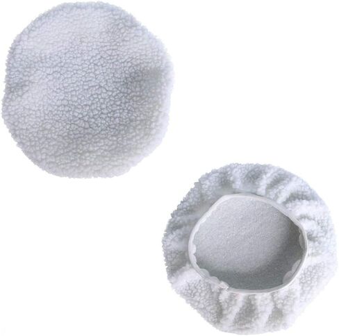 KingBra Car Polisher Pad Bonnet (5 to 6 Inch), 5Pcs Wool Polishing Bonnet Orbital Buffing Pad Cover Waxer Bonnet for Car Polisher in Kuwait