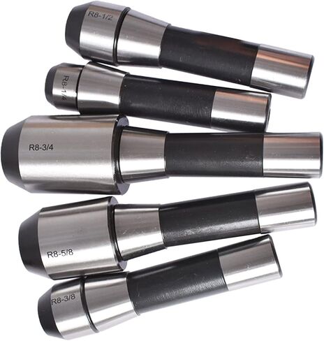 raseparter R8 End Mill Holder Set Alloy Tool5-Pack 1/4 Inch 3/8 Inch 1/2 Inch 5/8 Inch 3/4 Inch Adapter Replacement for Bridgeport Type Milling Machines in Saudi Arabia