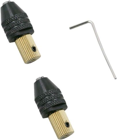 Ximimark 2Pcs 3.17mm Electric Motor Shaft Mini Chuck Fixture Clamp Drill Chuck Adapter 0.5mm-3.2mm Drill Bit Micro Chuck Fixing Device in Saudi Arabia