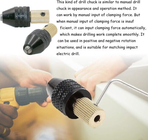 Ximimark 2Pcs 3.17mm Electric Motor Shaft Mini Chuck Fixture Clamp Drill Chuck Adapter 0.5mm-3.2mm Drill Bit Micro Chuck Fixing Device in Saudi Arabia