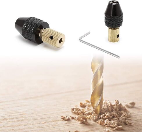 Ximimark 2Pcs 3.17mm Electric Motor Shaft Mini Chuck Fixture Clamp Drill Chuck Adapter 0.5mm-3.2mm Drill Bit Micro Chuck Fixing Device in Saudi Arabia
