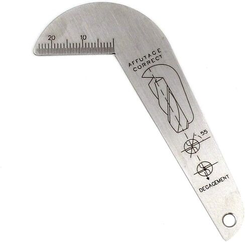 118 Degree Drill Bit Angle Gauge Drill Bit Sharpening Gauge Drill Sharpening Gauge Grinding Angle Drill Protractor Stainless Steel Angle Drill Sharpening Tool in Saudi Arabia