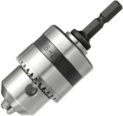Yakamoz 1.5-10mm 3/8-24UNF Quick Connect Impact Driver Conversion Drill Chuck I 1/4-Inch Quick Change Hex Shank with Key in Saudi Arabia