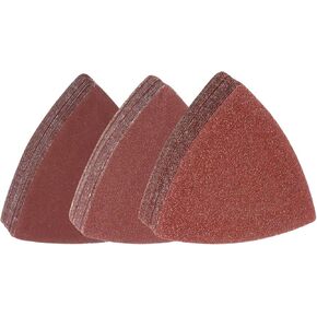 HARFINGTON 60pcs Triangular Hook & Loop Sandpapers 600/800/1000 Grits 3-1/8" Aluminum Oxide Sanding Pads Mouse Detail Sander Papers Multitool Sheets Set (20pcs of Each Grits)