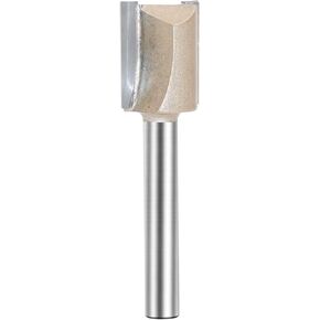Straight Router Bit Double Flute Plunge Router Bit Carbide Tipped Woodworking Tool 1/4’’ Shank Cutting Dia. 1/4 inch(1/4X1/4)