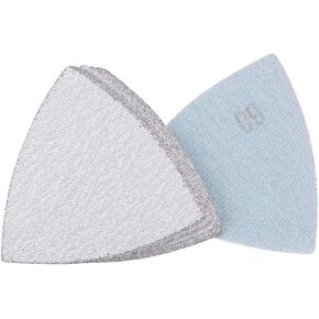 uxcell Detail Sander Sandpaper, Triangular Sanding Paper, Triangle Hook and Loop Sanding Pads Silicon Carbide 3-1/2 Inch White Abrasive 600 Grit 10 Pcs in Kuwait