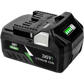 بديل Remate 5.0Ah لبطارية ميتابو HPT، بطارية ليثيوم أيون متعددة فولت 36 فولت/18 فولت متوافقة مع أدوات الطاقة اللاسلكية ميتابو 371751M 372121M BSL36A18 BSL36B18 in Kuwait