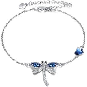 ONEFINITY Beads Anklet Sterling Silver Dragonfly/Sunflower/Sloth/Otter/Butterfly Ankle Bracelets Jewelry for Women Girls Gifts in Saudi Arabia