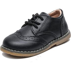 Chiximaxu Boys School Uniform Dress Shoes Casual Oxford Flats Toddler Girl Dress Shoes