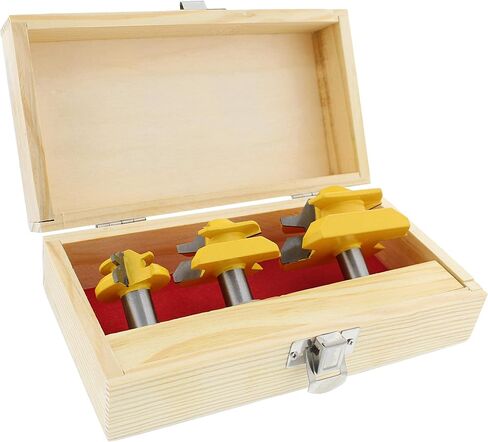 طقم لقم عجلة قفل 45 درجة - 3 قطع 1/2 بوصة من الخشب لألواح خشبية مقاس 3/8 إلى 1-1/4 بوصة in Kuwait