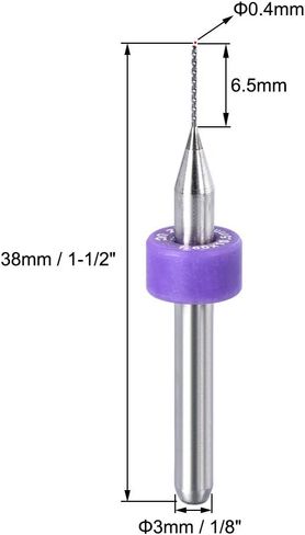 uxcell PCB Drill Bits 0.5mm Tungsten Carbide Rotary Tool Jewelry CNC Engraving Print Circuit Board Micro Drill Bits 1/8 Inch Shank 2 Set (20 Pcs) in Kuwait