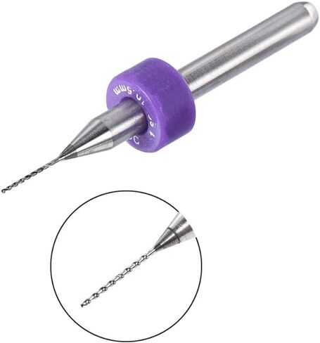 uxcell PCB Drill Bits 0.5mm Tungsten Carbide Rotary Tool Jewelry CNC Engraving Print Circuit Board Micro Drill Bits 1/8 Inch Shank 2 Set (20 Pcs) in Kuwait