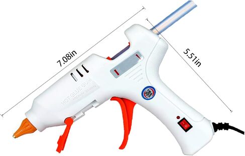 Tooniu Glue Gun, 100W Hot Glue Gun Kit With 20 Premium Transparent Hot Glue Sticks, Fast Heating Full Size Glue Gun, Anti-Drip Glue Gun for Kids DIY School Craft Projects and Quick Home Repairs in Saudi Arabia