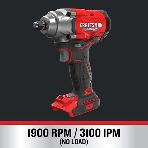 CRAFTSMAN V20 Cordless Impact Driver, 1/2 inch, Bare Tool Only (CMCF921B) in Saudi Arabia