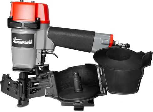 XtremepowerUS Coil Siding Roofing Nailer, Pneumatic Roofing Nails from 7/8" up to 1-3/4", 16 Degree Magazine Patio Roofing Nail Gun in Saudi Arabia