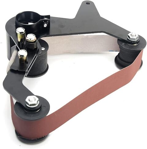 آلة الصنفرة، آلة الحزام الكاشطة، أداة تلميع ملحق لطحن الزوايا، ABS متين وسبائك الألومنيوم للأنابيب وأنابيب الكوع (أسود) in Kuwait