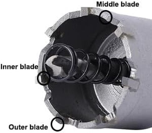 مجموعات منشار ثقب سبائك التنغستن، قواطع منشار ثقب كربيد TCT 3-1/2 بوصة تمديد ثقب المنشار المعدني للفولاذ المقاوم للصدأ والنحاس والحديد والألومنيوم 11 قطعة 8/17 ~ 1-3/8 بوصة in Kuwait