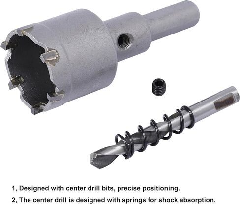 مجموعات منشار ثقب سبائك التنغستن، قواطع منشار ثقب كربيد TCT 3-1/2 بوصة تمديد ثقب المنشار المعدني للفولاذ المقاوم للصدأ والنحاس والحديد والألومنيوم 11 قطعة 8/17 ~ 1-3/8 بوصة in Kuwait