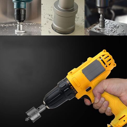 مجموعات منشار ثقب سبائك التنغستن، قواطع منشار ثقب كربيد TCT 3-1/2 بوصة تمديد ثقب المنشار المعدني للفولاذ المقاوم للصدأ والنحاس والحديد والألومنيوم 11 قطعة 8/17 ~ 1-3/8 بوصة in Kuwait